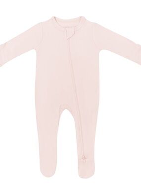 Kyte BABY Soft Light Pink Footed One-Piece Zipper Romper